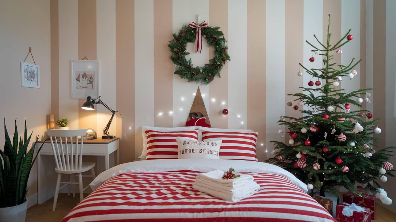 décorer sa chambre pour Noël