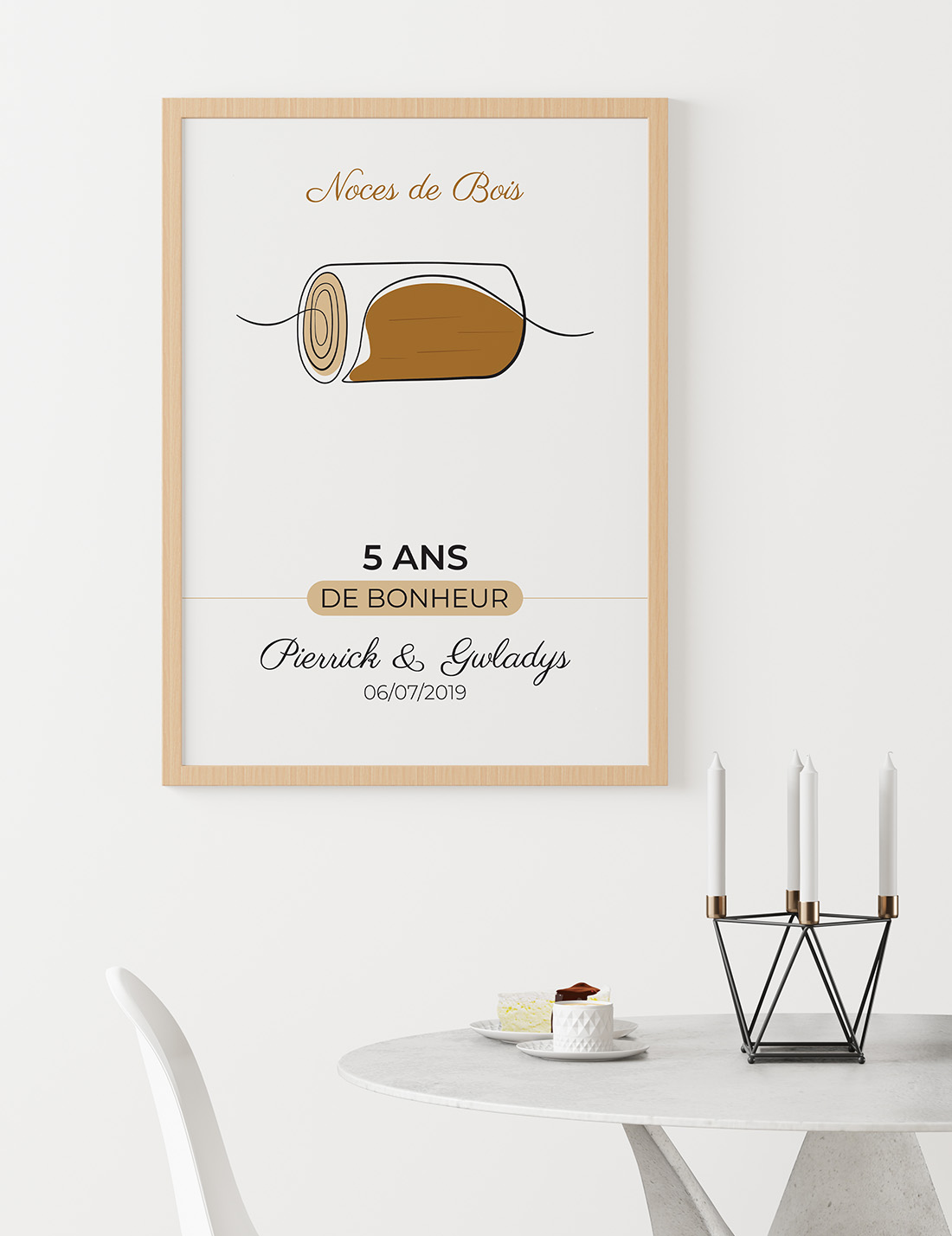 Affiche 5 ans de mariage