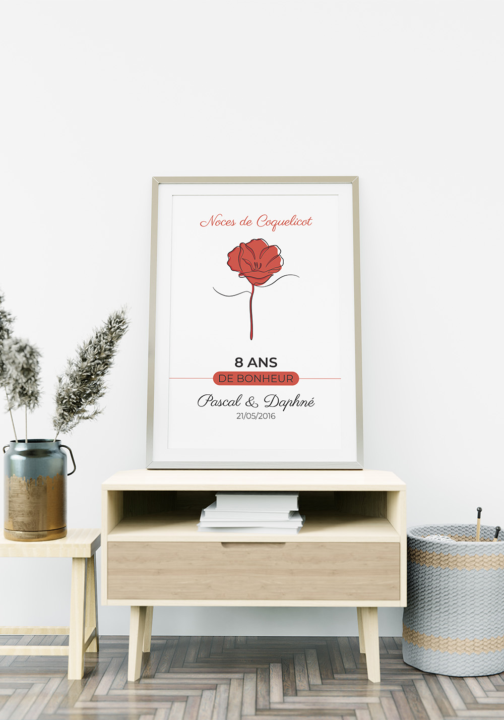 Affiche 8 ans de mariage