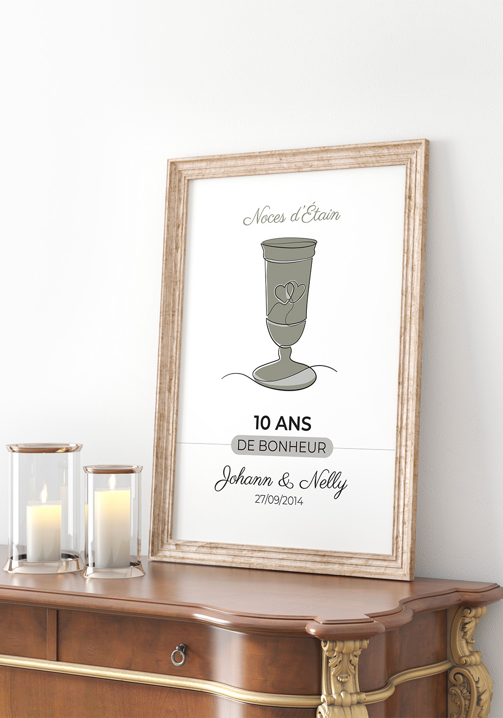 Affiche anniversaire de mariage