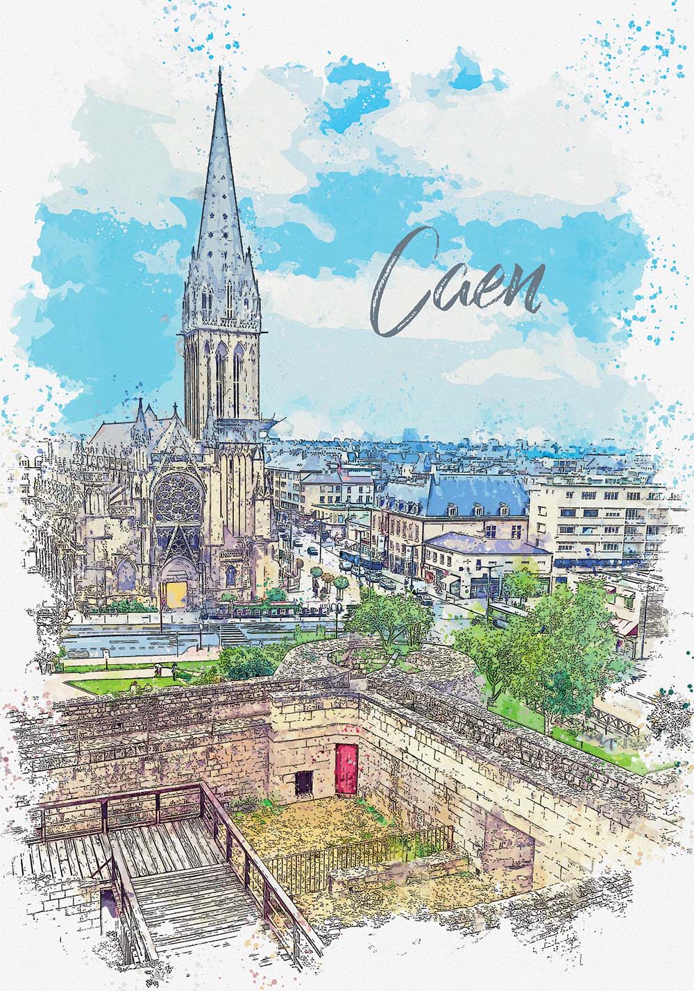 Affiche Caen