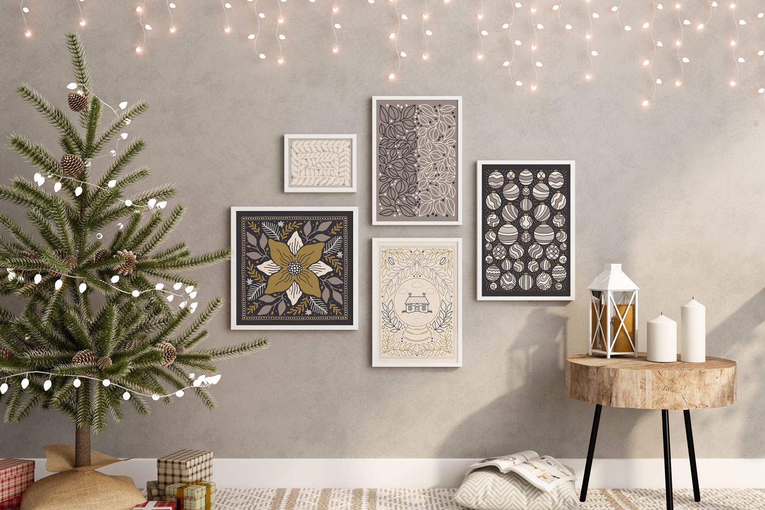 Comment décorer un mur pour Noël