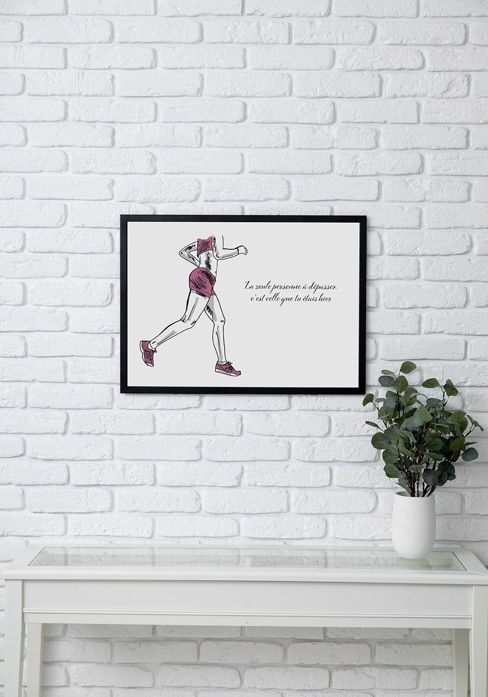 Poster femme joggeuse