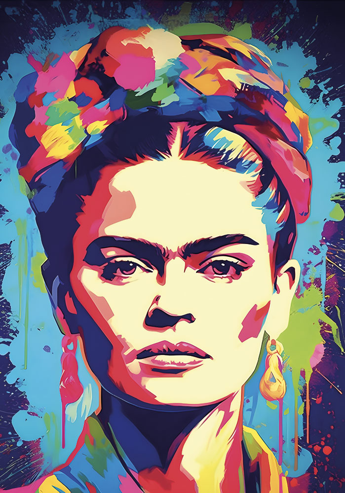 Poster Frida Affiche colorée salon
