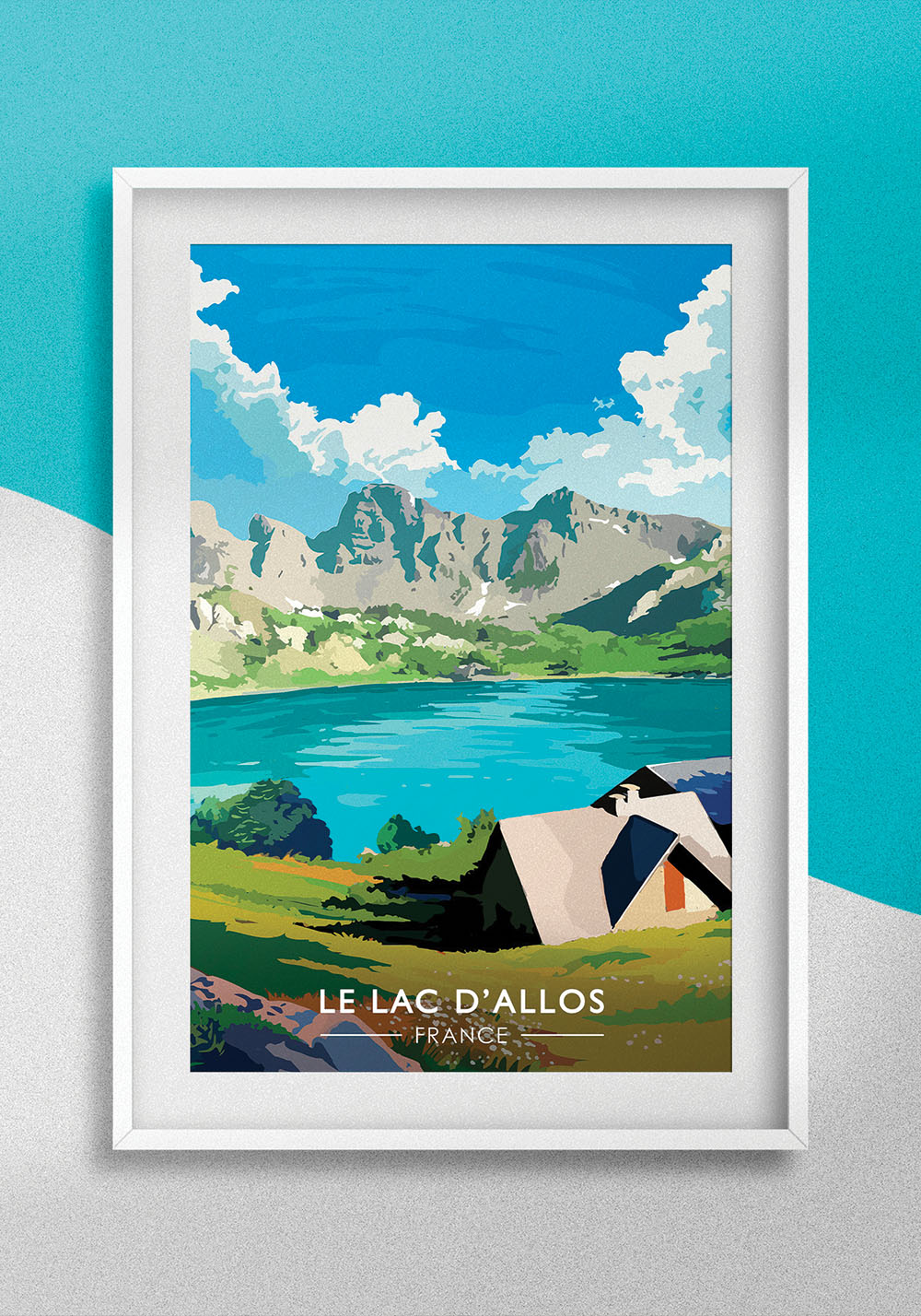 Poster le lac d'Allos