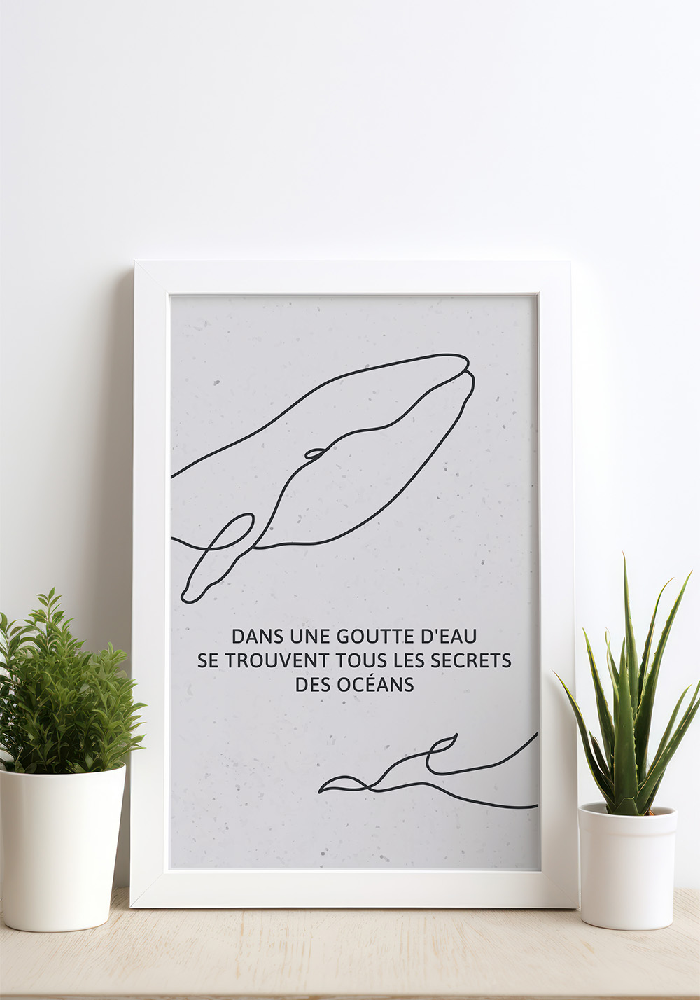 Affiche animaux marins