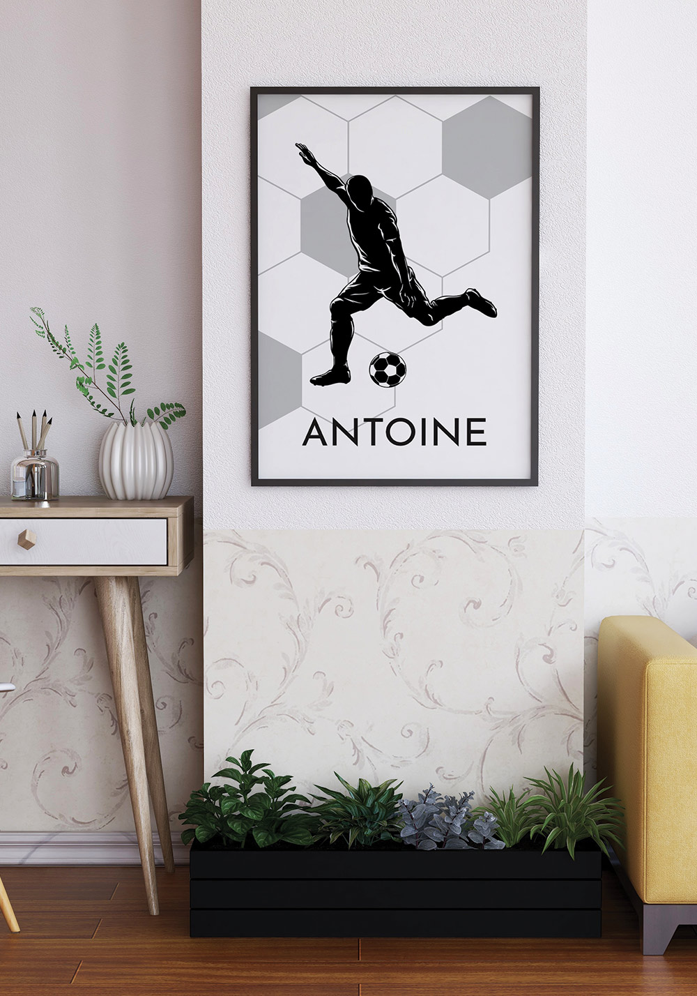 Football - Silhouette affiche