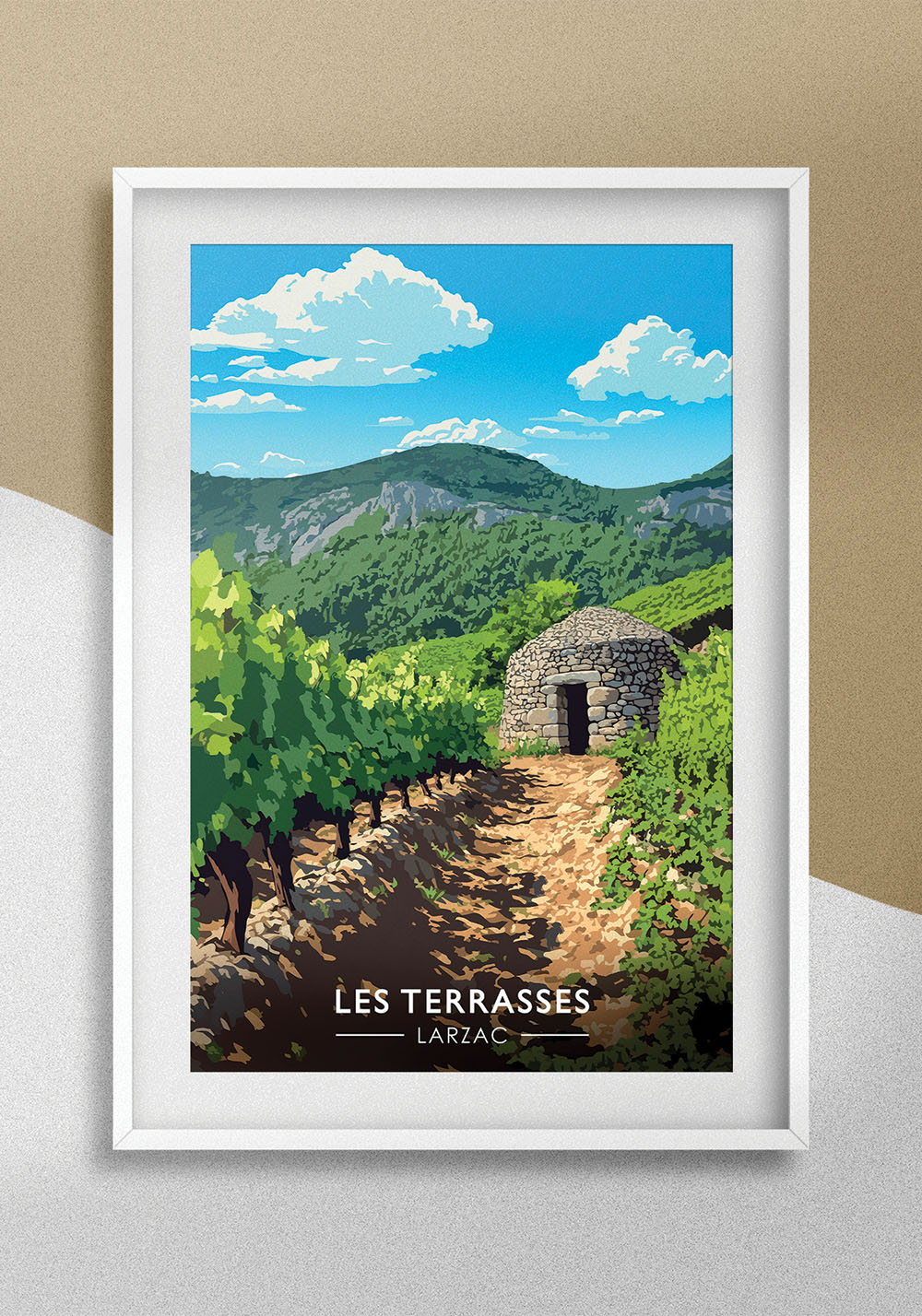 Affiche Languedoc Larzac