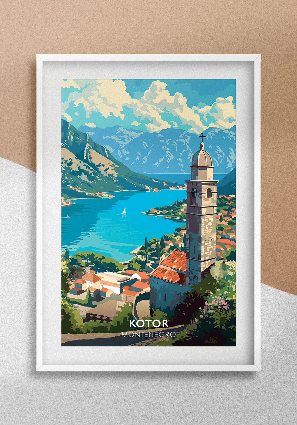 Affiche voyage Monténégro Kotor