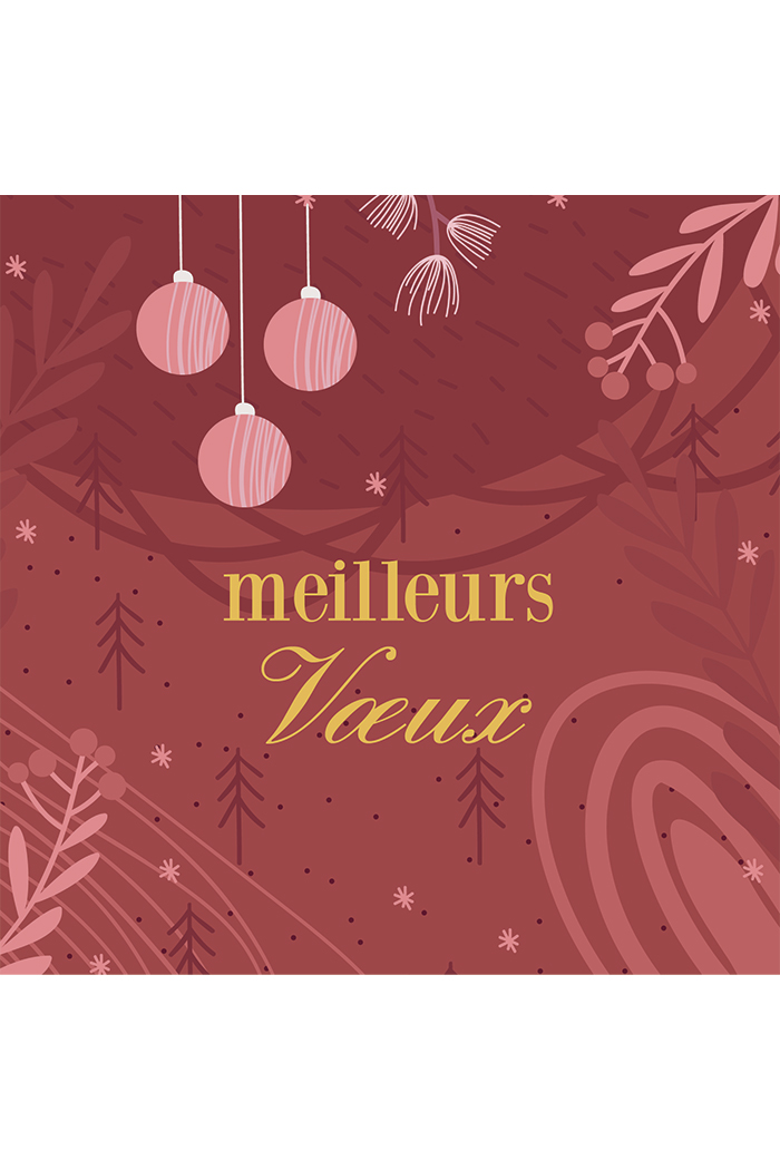 Carte Joyeuses fêtes de fin d'année en 10x15 cm - Artcamia
