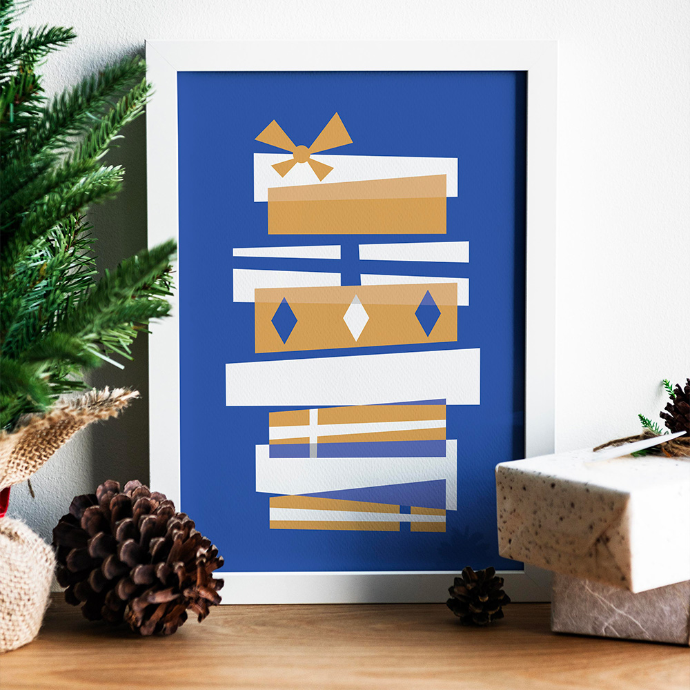 Affiche cadeaux de Noël Poster fêtes idée cadeaux Artcamia