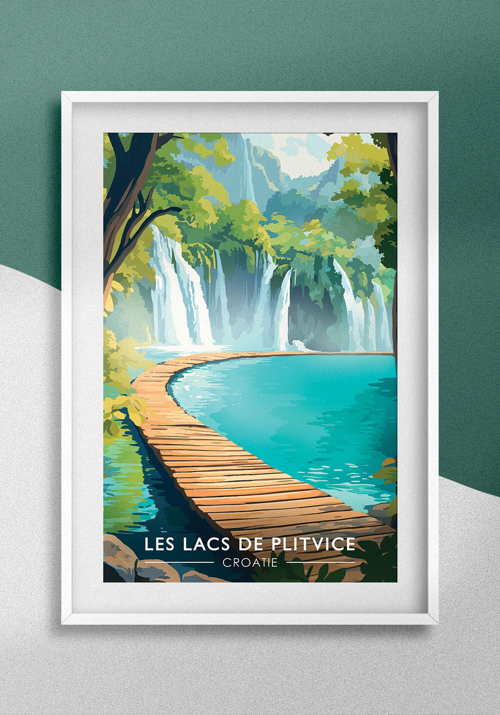 Poster croatie lacs de plitvice