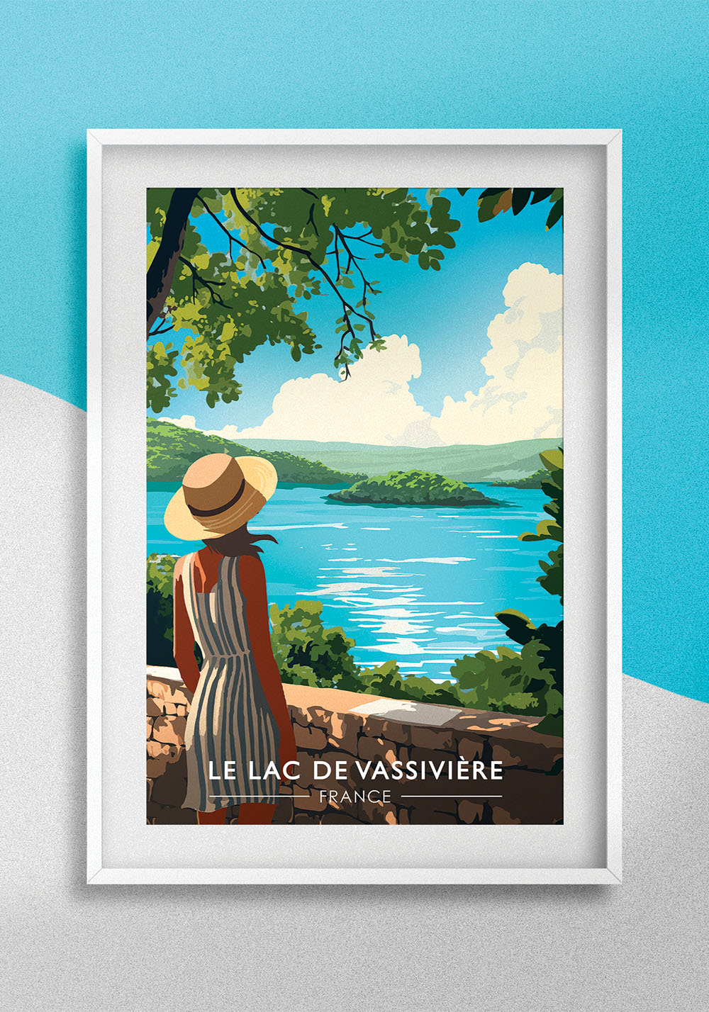 Poster lac de vassivière