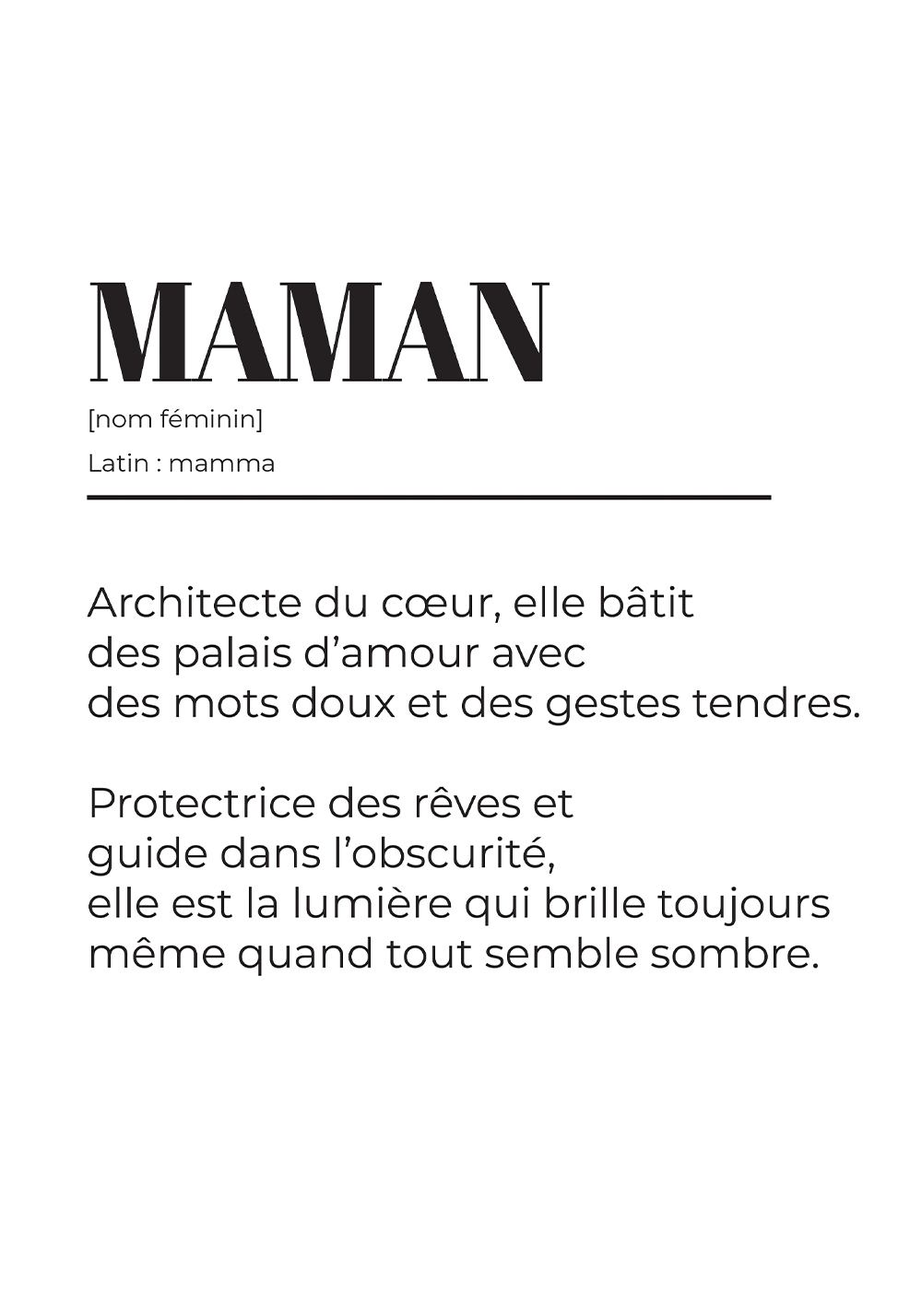 Poster maman