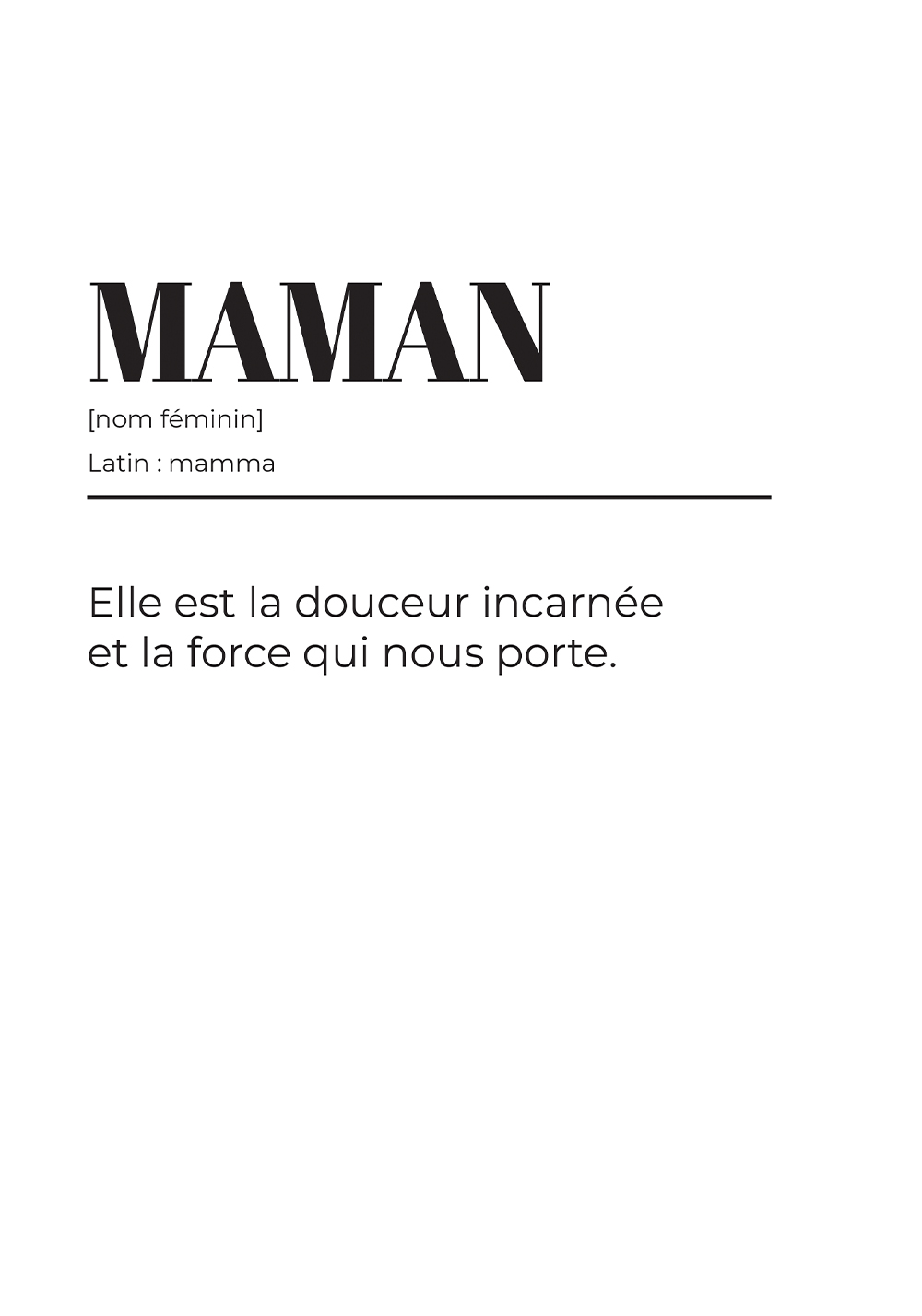 Poster maman