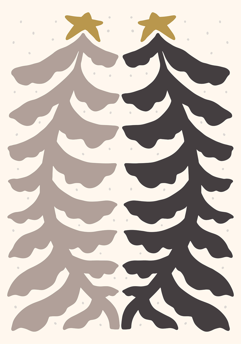 Poster sapins de noël