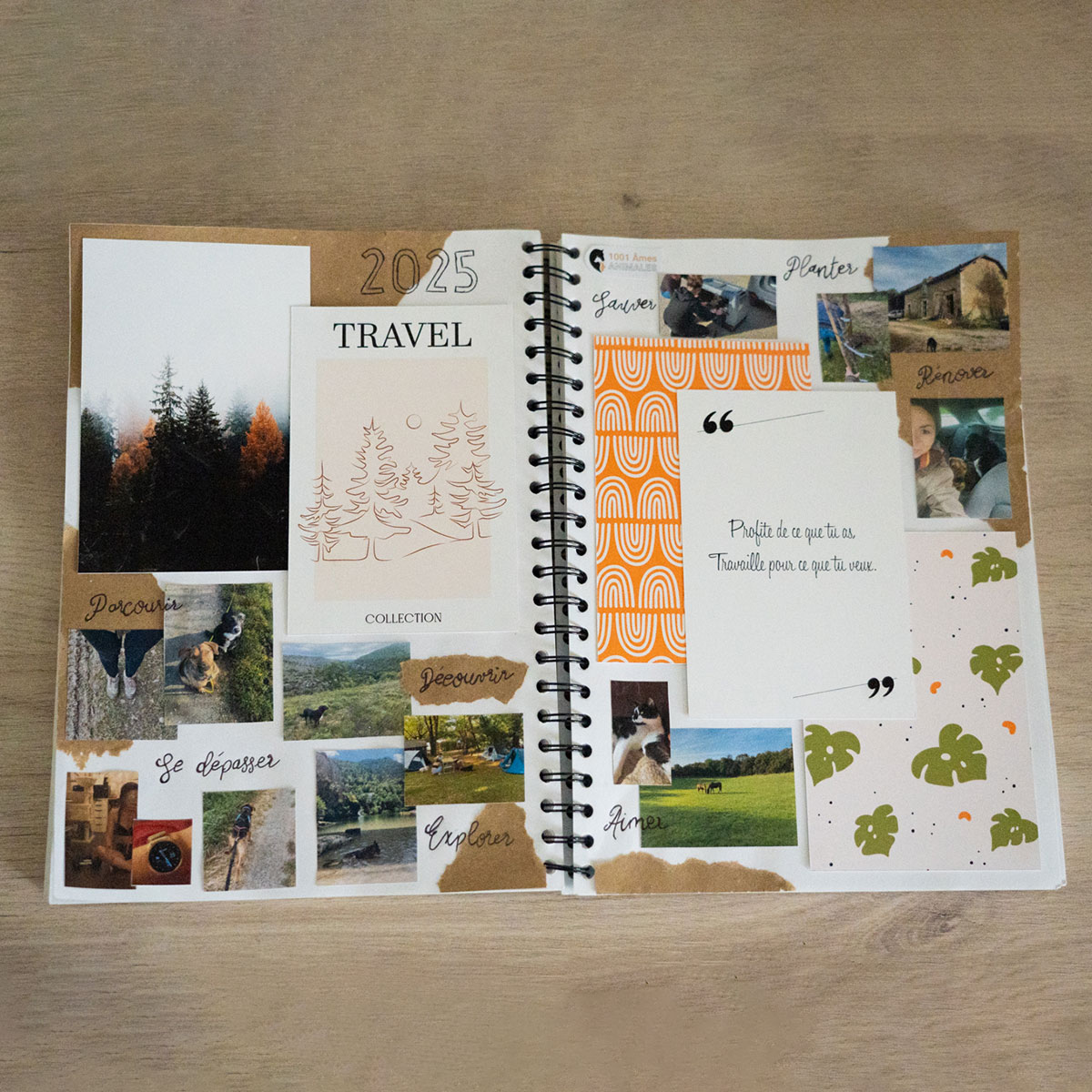 Vision board cahier